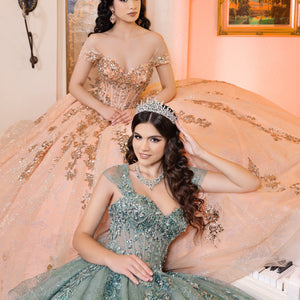 Tiered Off Shoulder Ball Gown by LizLuo Quince 26106