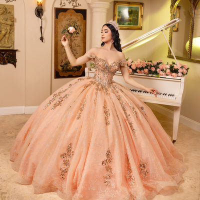 Tiered Off Shoulder Ball Gown by LizLuo Quince 26106