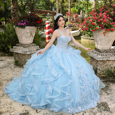 Ruffled Sleeveless Ball Gown by LizLuo Quince 26112