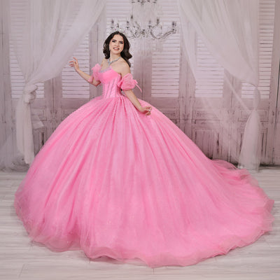 Strapless Cape Ball Gown by LizLuo Quince 26114