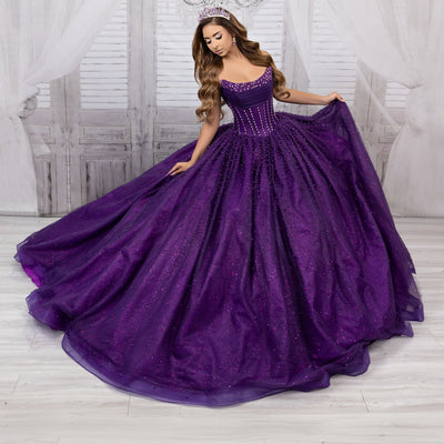 Strapless Cape Ball Gown by LizLuo Quince 26114