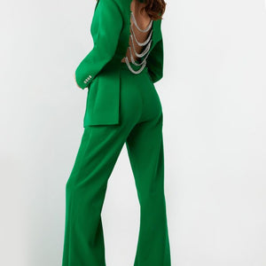 Jovani 26144 Beaded Long Two Piece Backless Formal Pant Suit