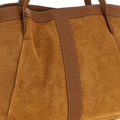 Twin Set Suede Shopping Bag