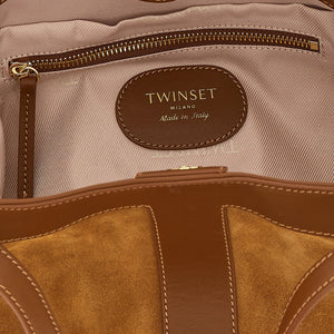 Twin Set Suede Shoulder Bag
