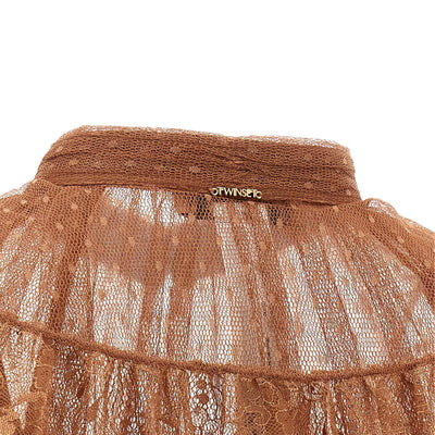 Twin Set Tulle Plumetis Blouse
