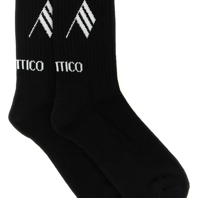 The Attico Logo Intarsia Socks
