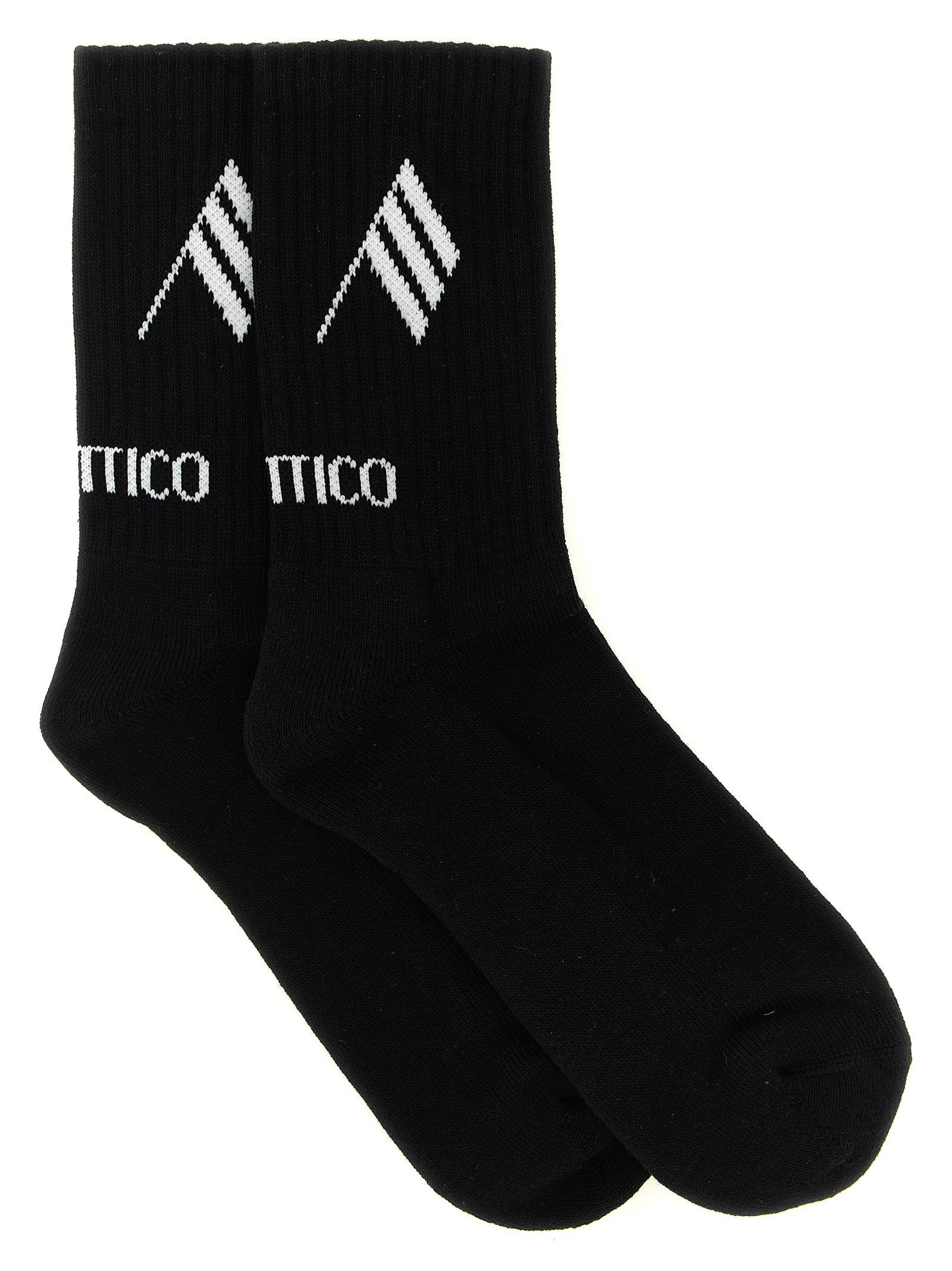 The Attico Logo Intarsia Socks