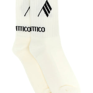 The Attico Logo Intarsia Socks
