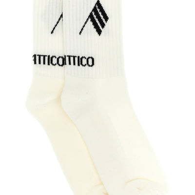 The Attico Logo Intarsia Socks