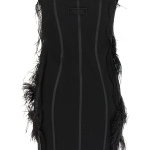 The Attico Lace And Feather Dress