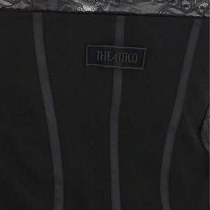 The Attico Lace And Feather Dress