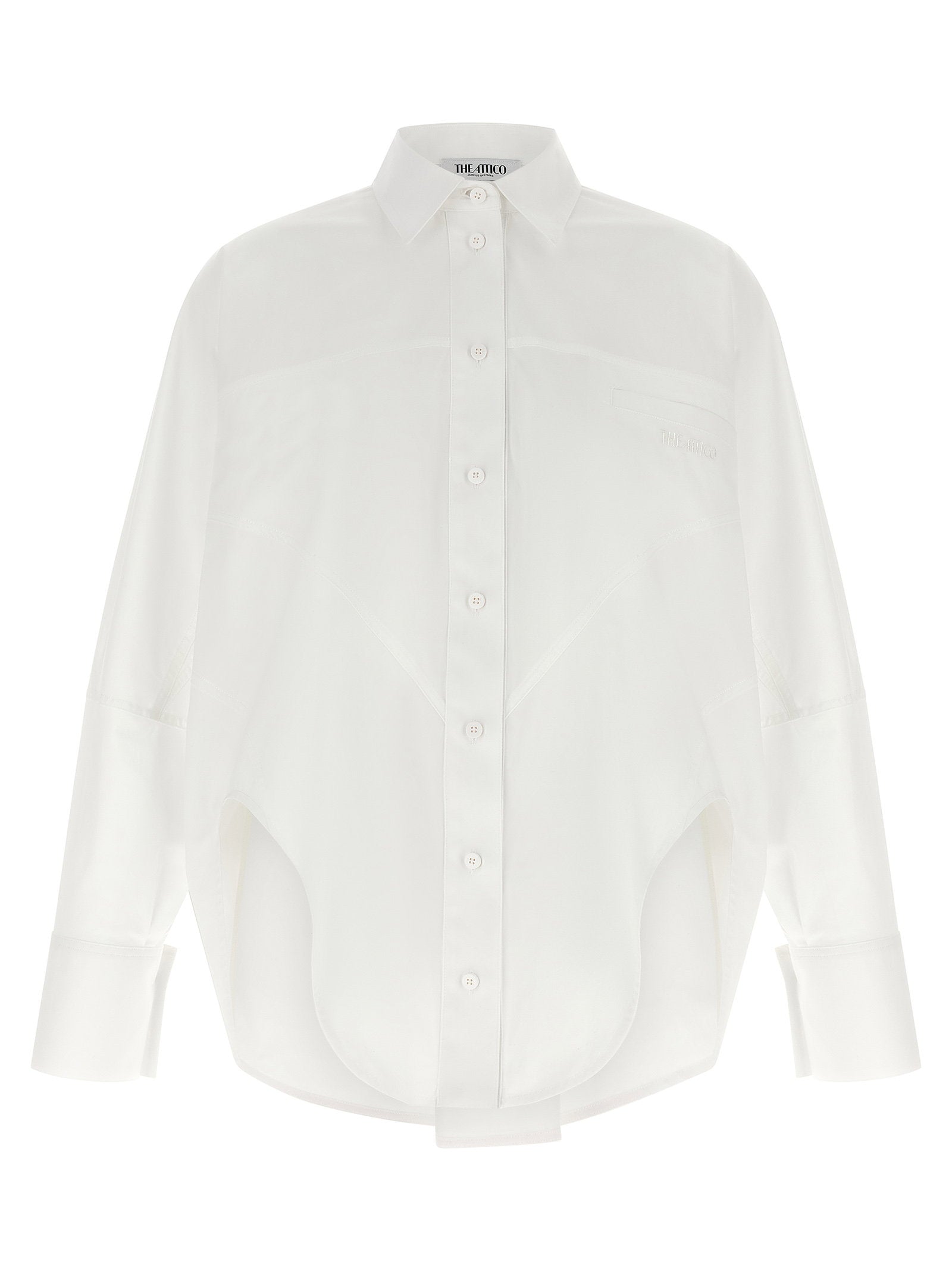 The Attico Shaped Hem Shirt