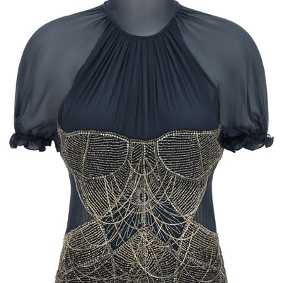The Attico Jewel Embroidery Top