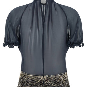The Attico Jewel Embroidery Top