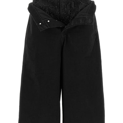 The Attico Crystal Insert Jeans