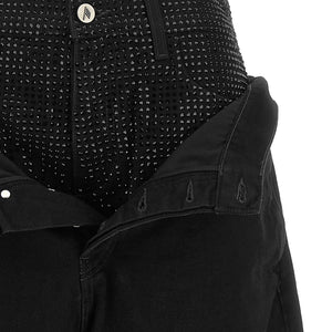 The Attico Crystal Insert Jeans