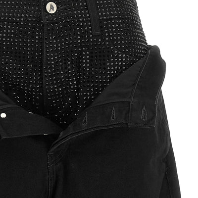 The Attico Crystal Insert Jeans