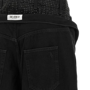 The Attico Crystal Insert Jeans