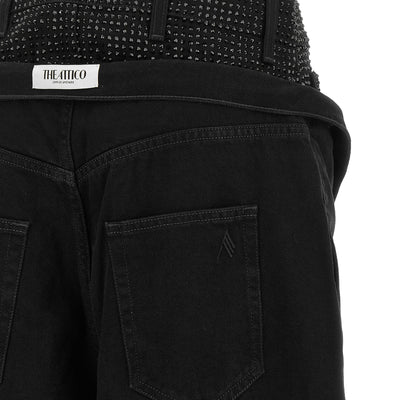 The Attico Crystal Insert Jeans