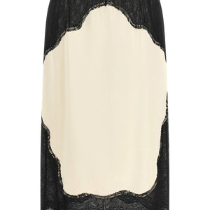 The Attico Lace Insert Skirt