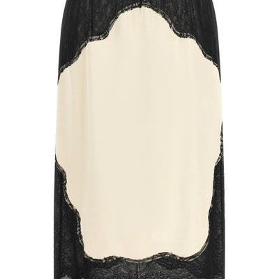 The Attico Lace Insert Skirt