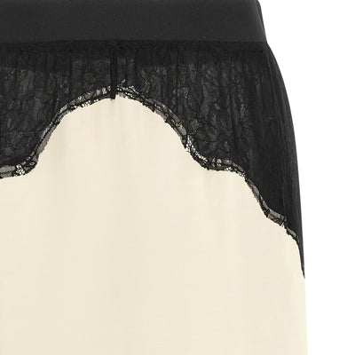 The Attico Lace Insert Skirt