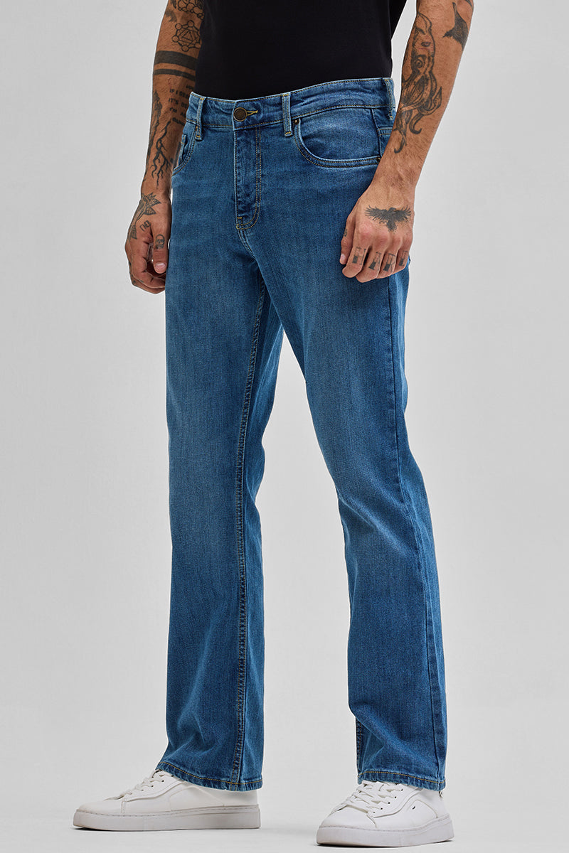 Dark Blue  Bootcut Jeans