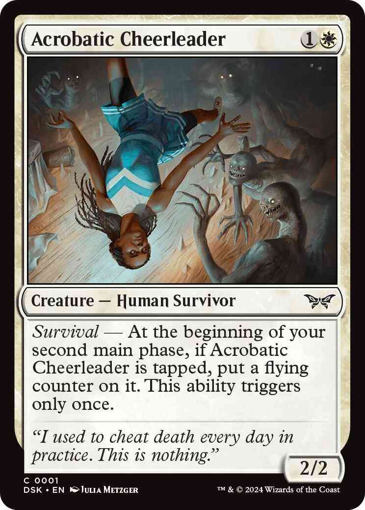 Acrobatic Cheerleader [1] [Duskmourn: House of Horror] [Non-Foil]