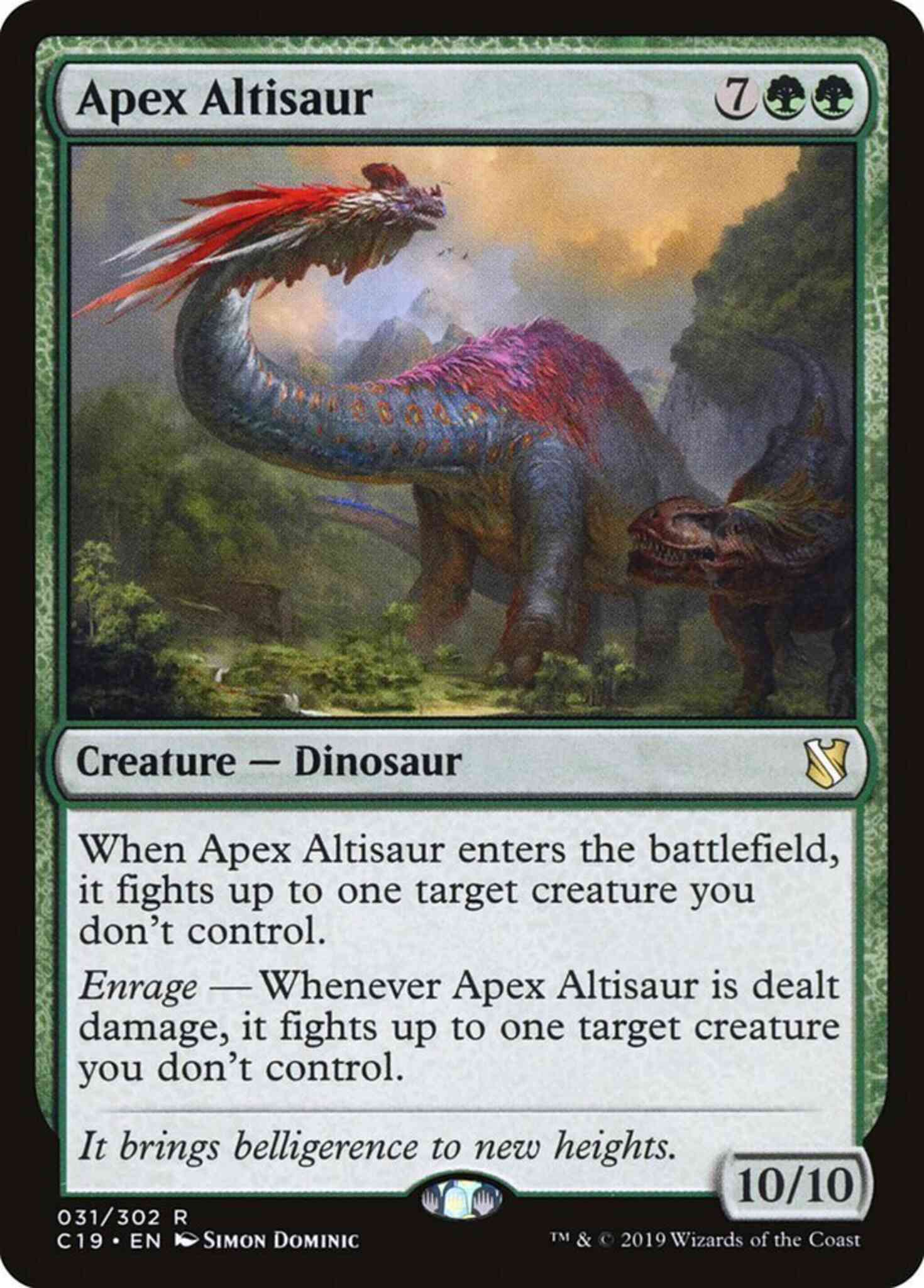 Apex Altisaur [31] [Commander 2019] [Non-Foil]