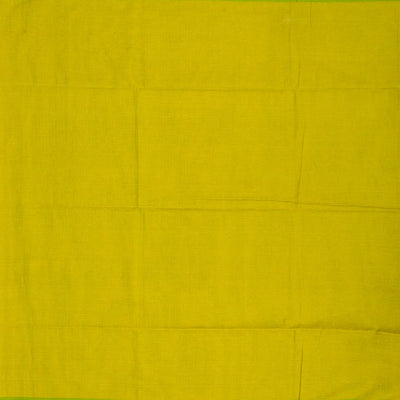 Olive Green Handloom Bengal Cotton Saree With Green Border
