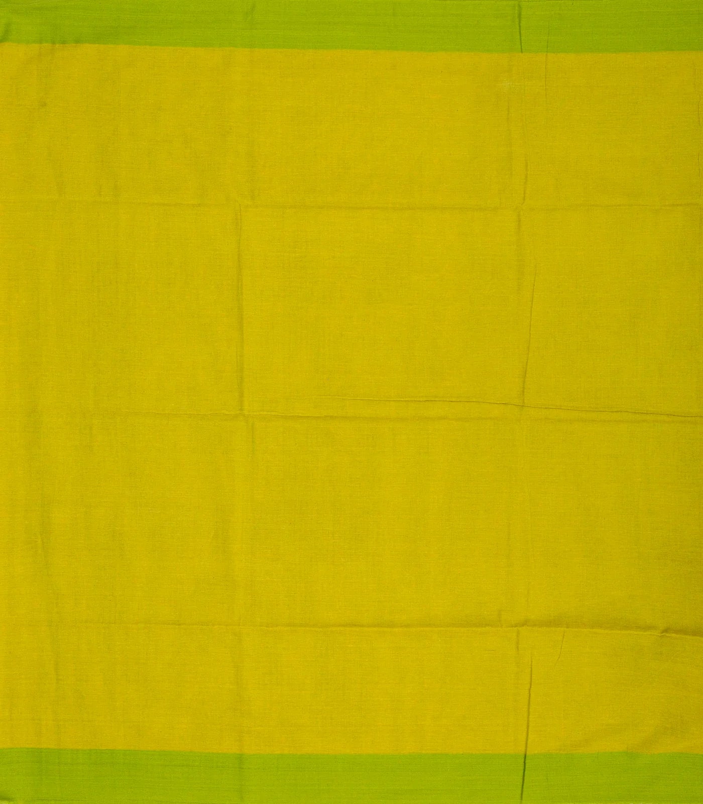 Olive Green Handloom Bengal Cotton Saree With Green Border