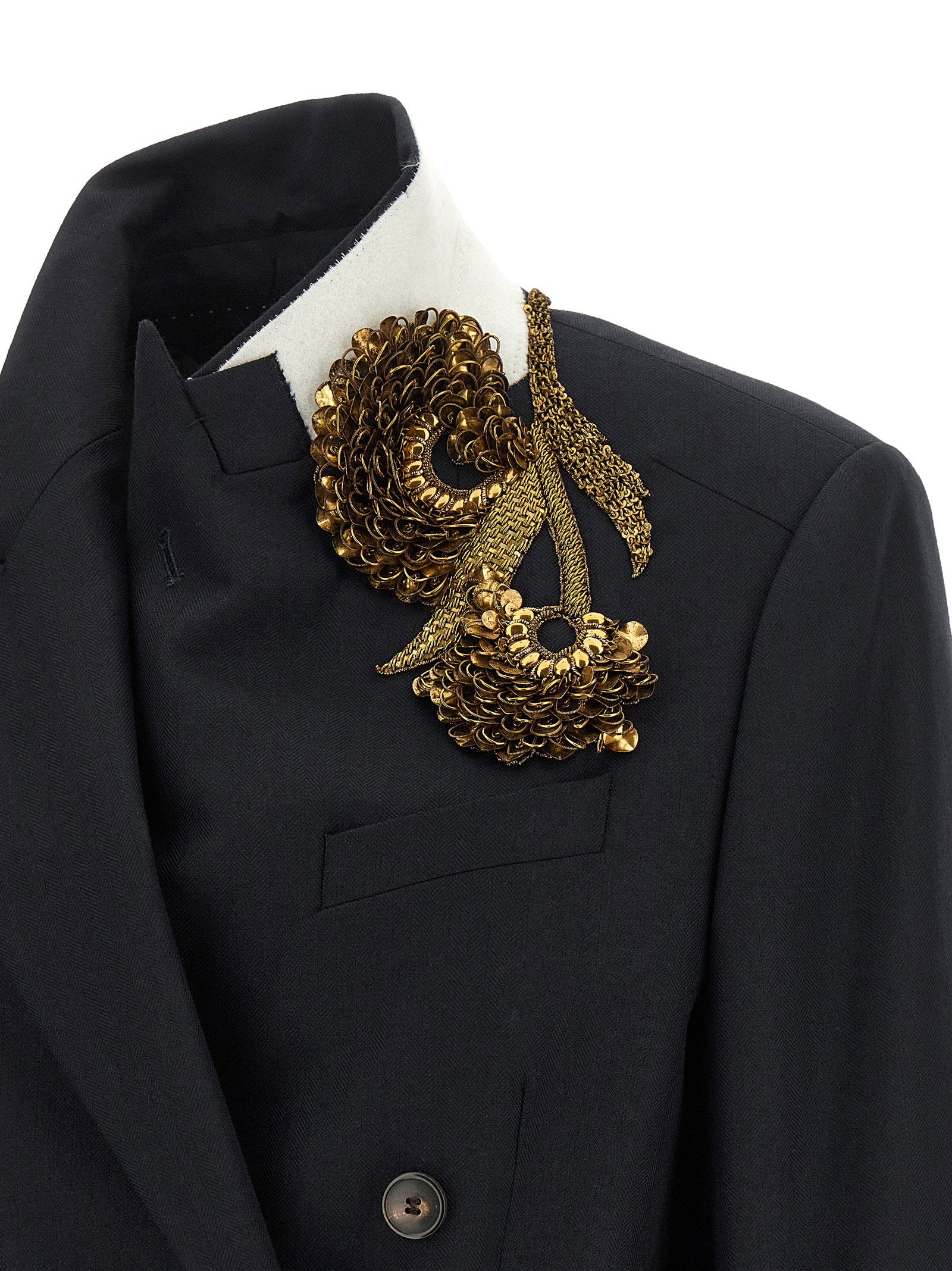 Dries Van Noten Barrysta Double-breasted Blazer With Embroidery