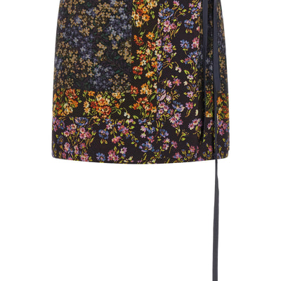 Dries Van Noten Patchwork Wrap Skirt