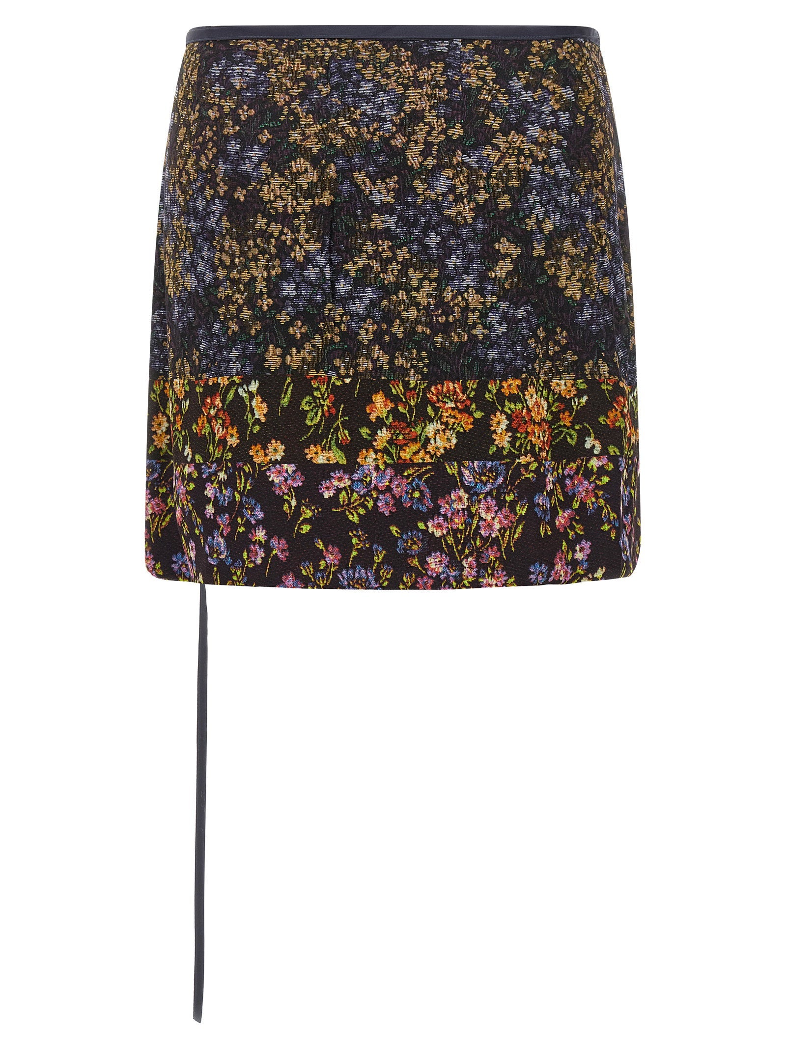 Dries Van Noten Patchwork Wrap Skirt
