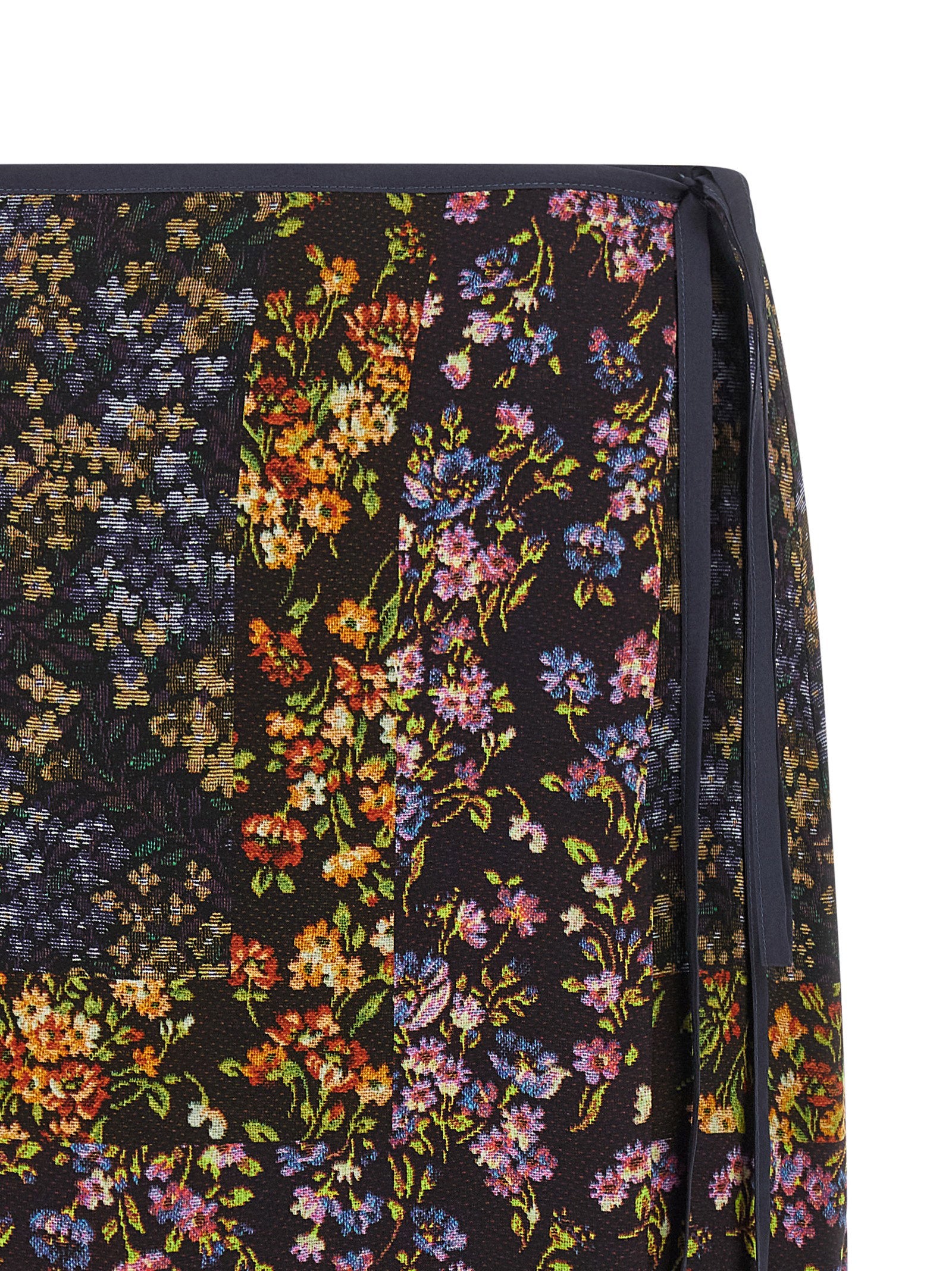 Dries Van Noten Patchwork Wrap Skirt