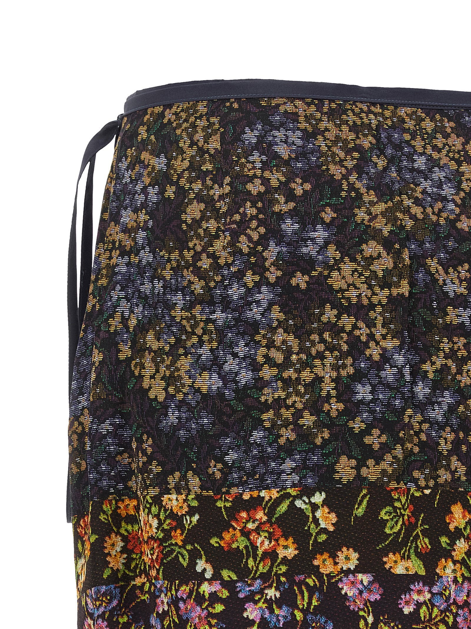 Dries Van Noten Patchwork Wrap Skirt