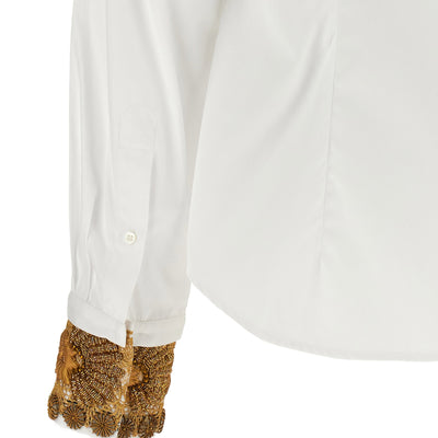 Dries Van Noten Shirt With Embroidered Cuffs