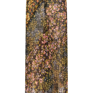 Dries Van Noten Floral Sati Skirt