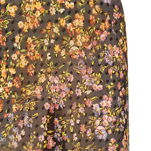 Dries Van Noten Floral Sati Skirt
