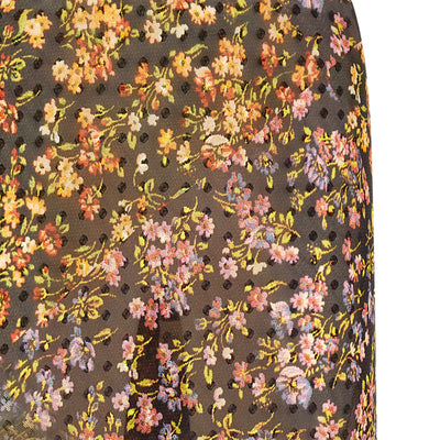 Dries Van Noten Floral Sati Skirt