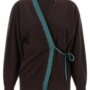 Dries Van Noten Toma Sweater With Crossed Closure