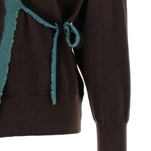 Dries Van Noten Toma Sweater With Crossed Closure
