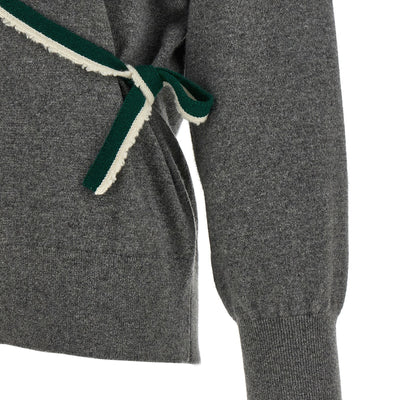 Dries Van Noten Toma Sweater With Crossed Closure