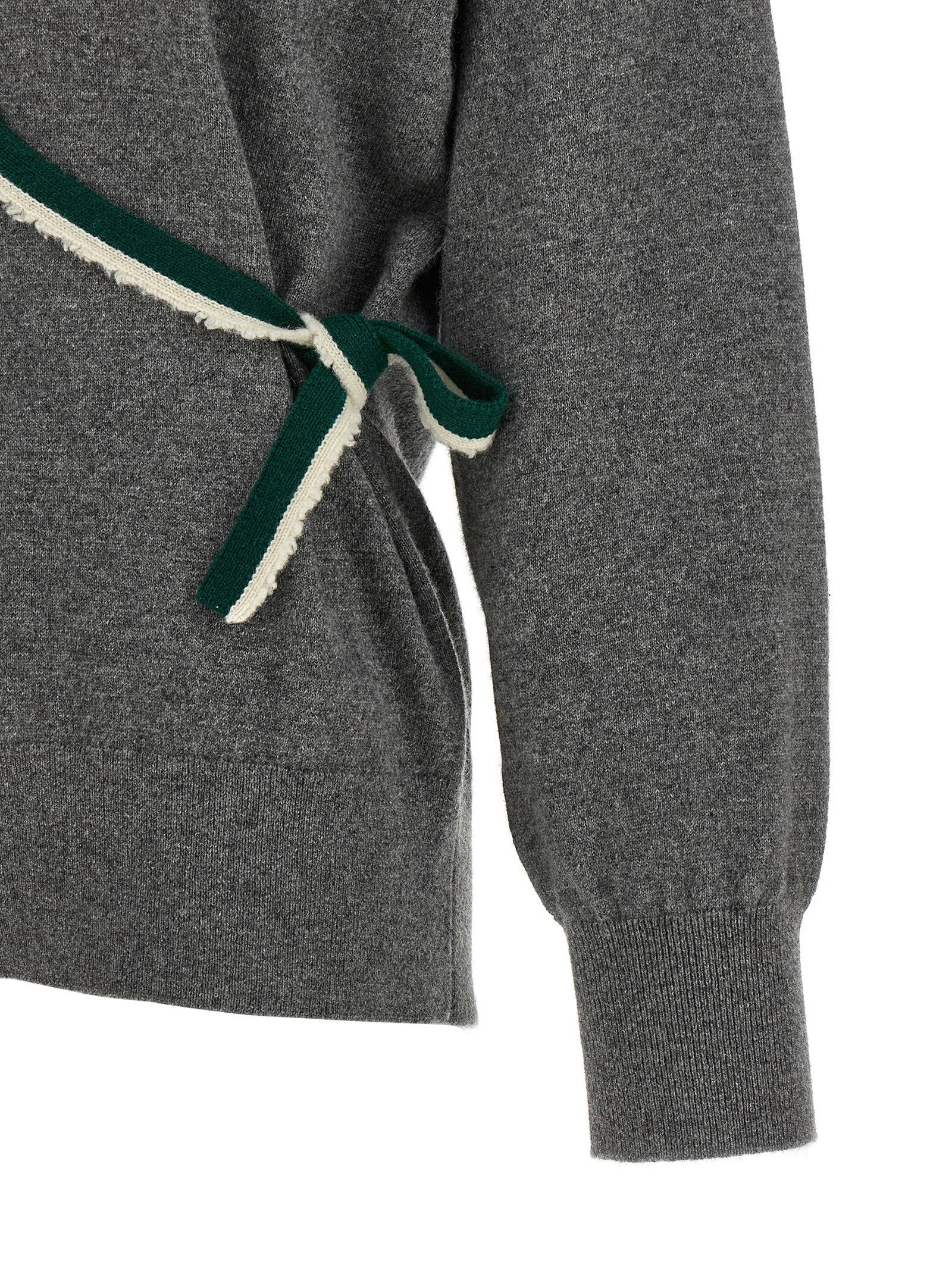 Dries Van Noten Toma Sweater With Crossed Closure