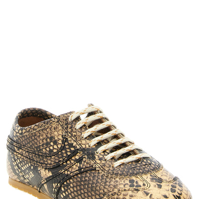 Dries Van Noten Snake Print Sneakers