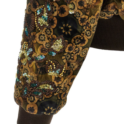 Dries Van Noten Valtor Bomber Jacket With Embroideries And Beads