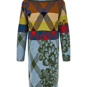 Dries Van Noten Patchwork Intarsia Cardigan