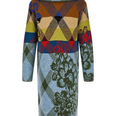 Dries Van Noten Patchwork Intarsia Cardigan