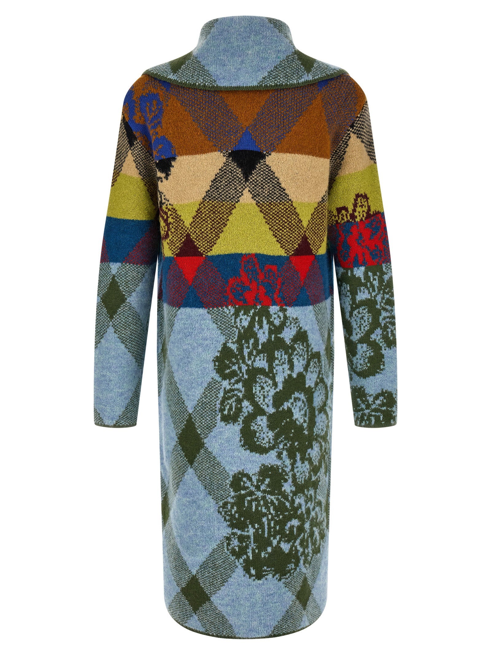 Dries Van Noten Patchwork Intarsia Cardigan