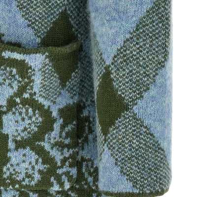 Dries Van Noten Patchwork Intarsia Cardigan
